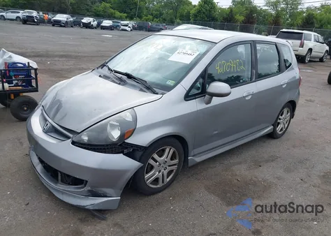 2007 Honda Fit Sport из США, поврежденный, VIN JHMGD38607S027483